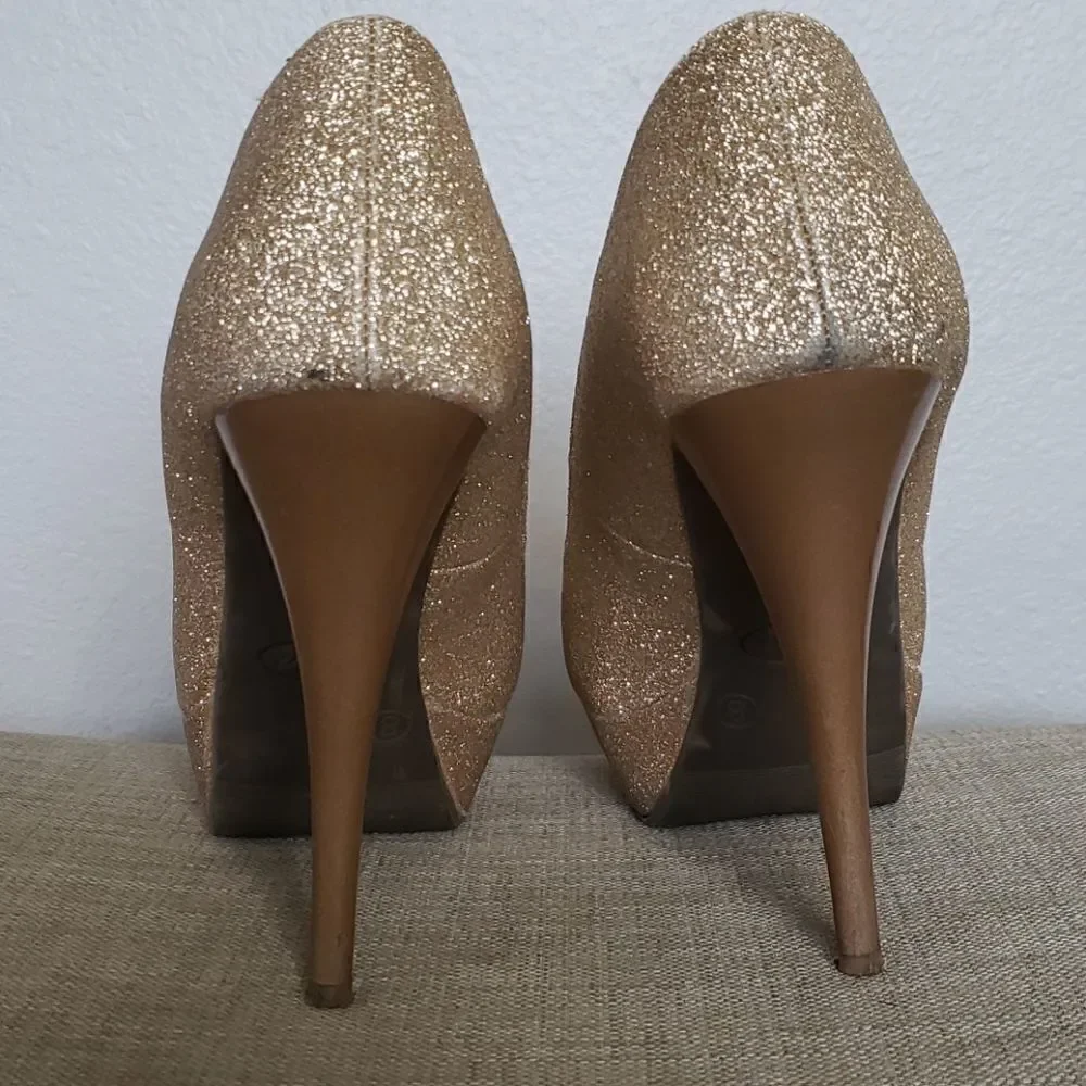 SM New York gold glitter